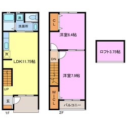 ＴｗｉｎｓＣｏｕｒｔ　Ａ　B棟の物件間取画像